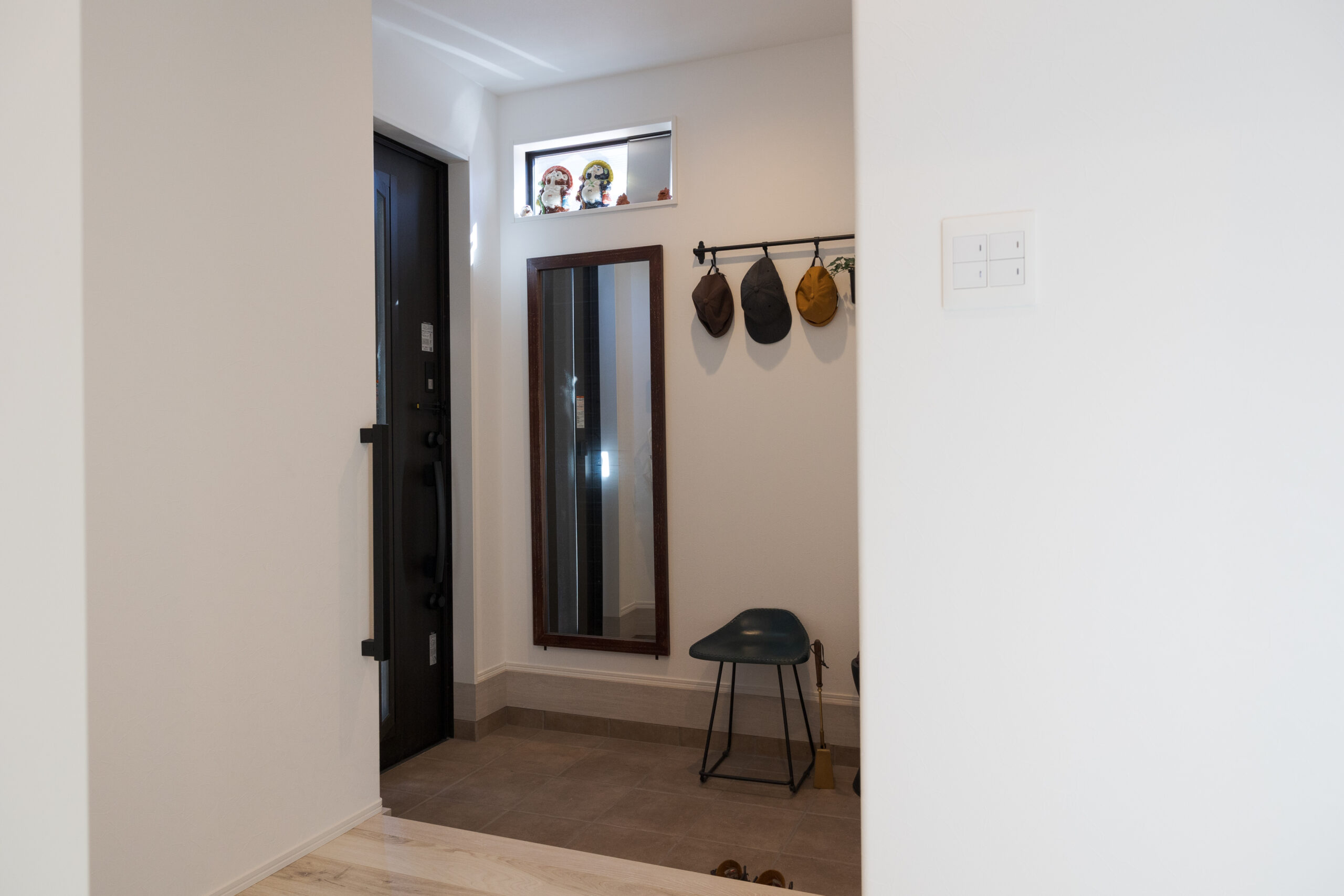 グリーン×ベージュのツートンが映える、心地よいおうち