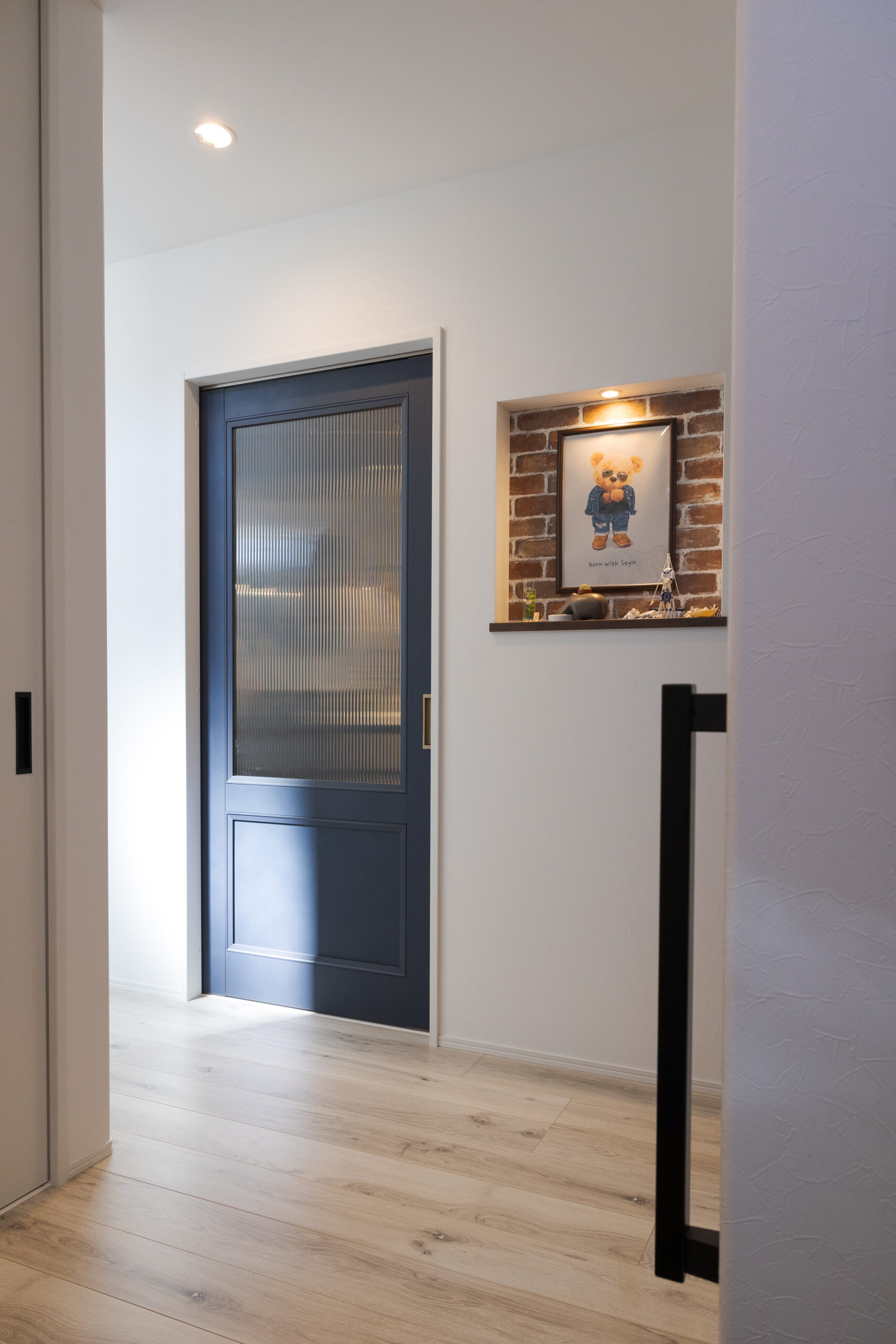 グリーン×ベージュのツートンが映える、心地よいおうち