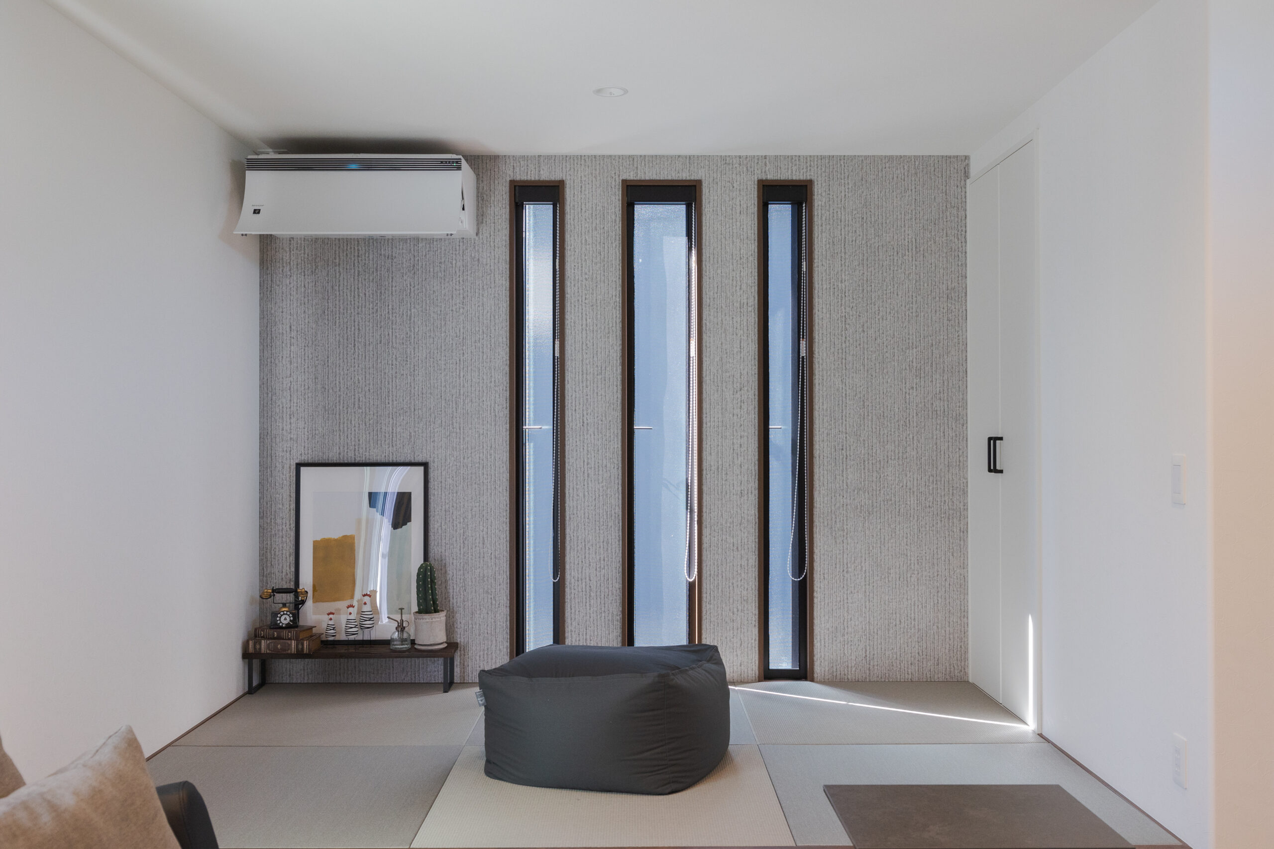 グリーン×ベージュのツートンが映える、心地よいおうち