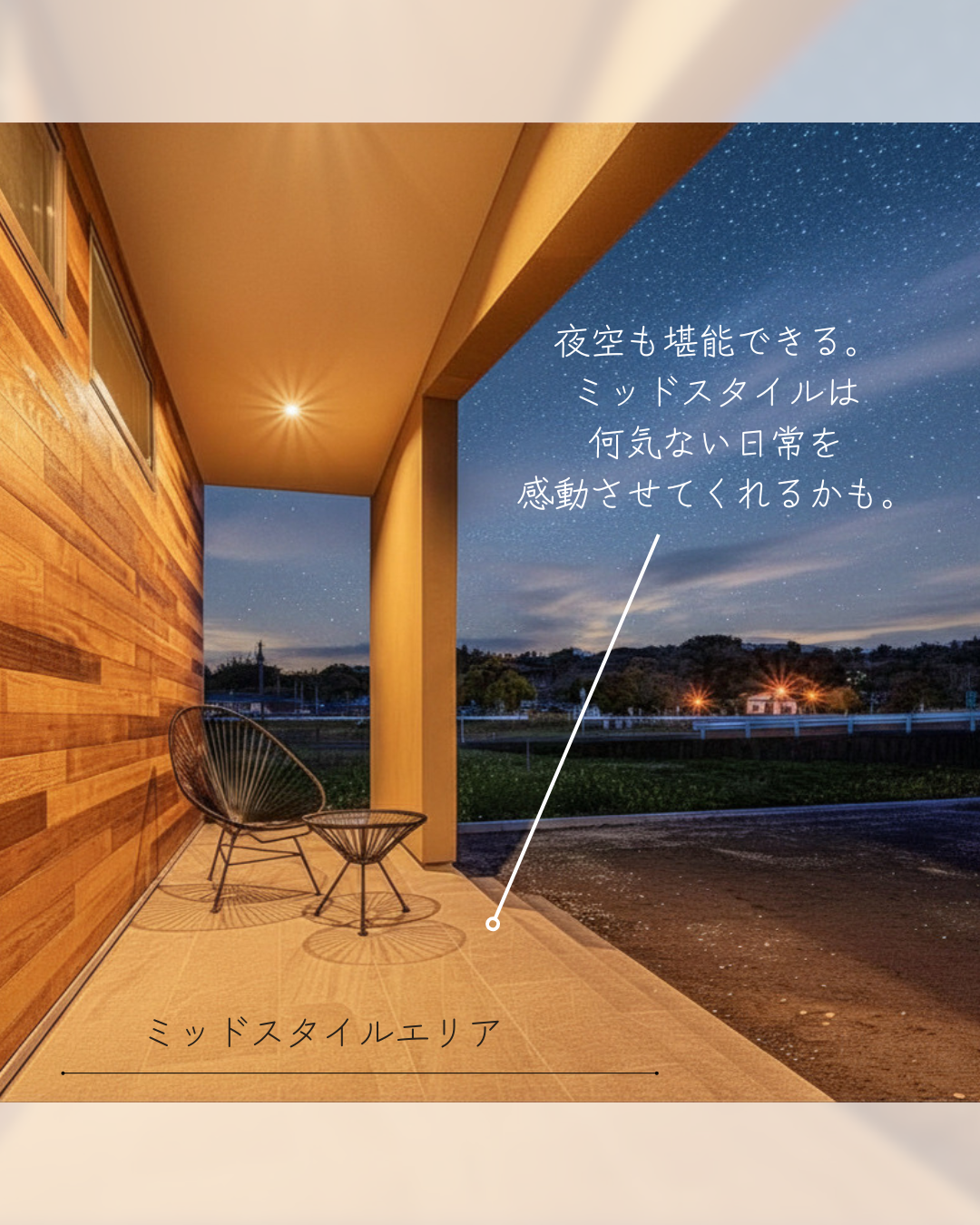 包まれる心地よさ。　構造から心地よさへ￤Mid　Style